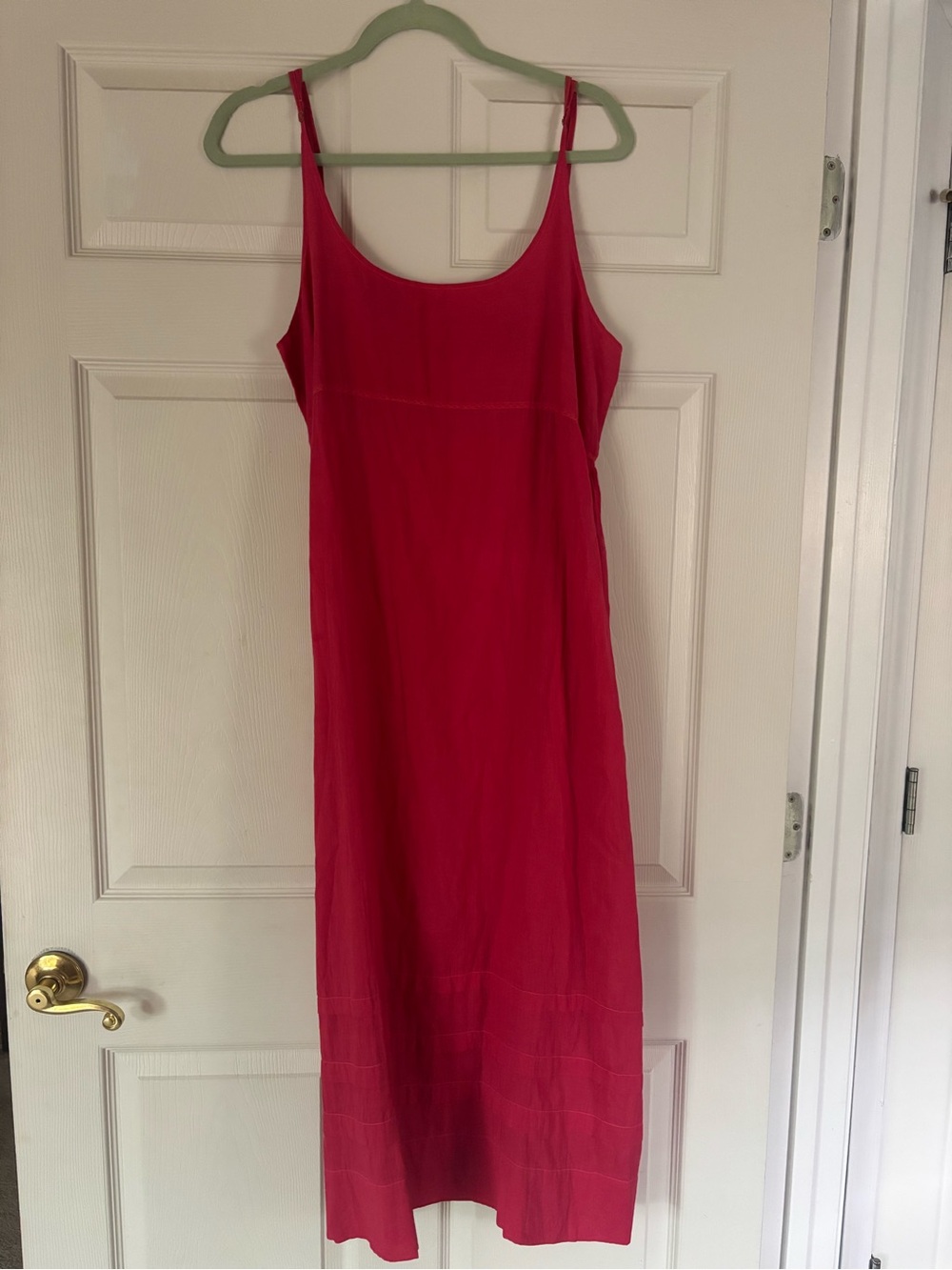 Injiri Women's Pink/Red cotton dress